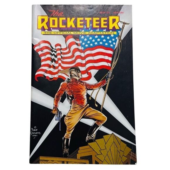THE ROCKETEER Official Official Movie Adaptation #1 1991 Disney Dave Stevens VF+ - Picture 1 of 4